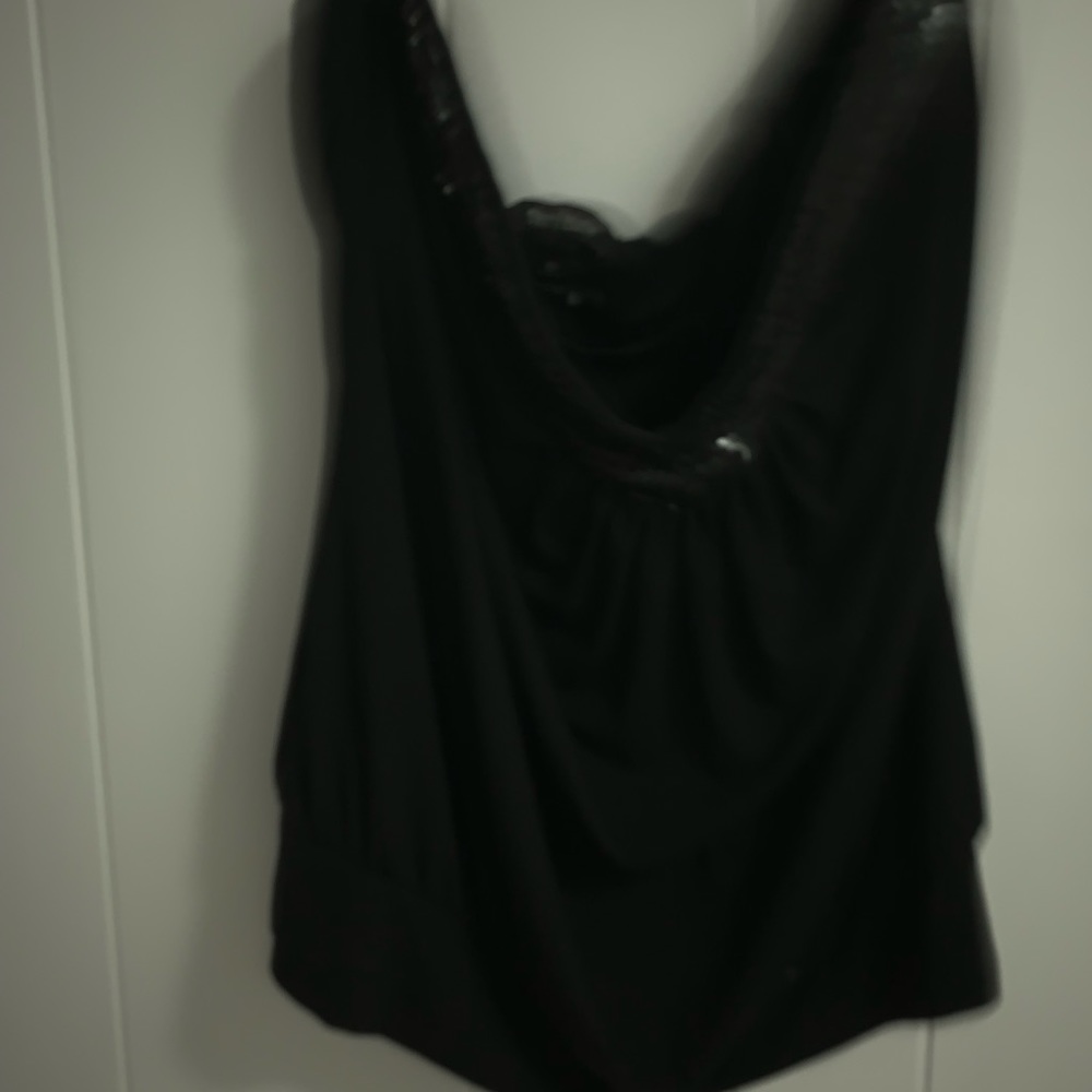 Strapless white satin blouse